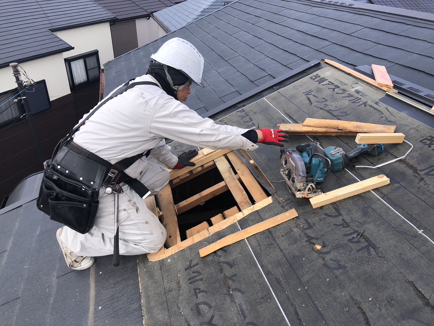 堺市中区で雨漏り屋根点検
