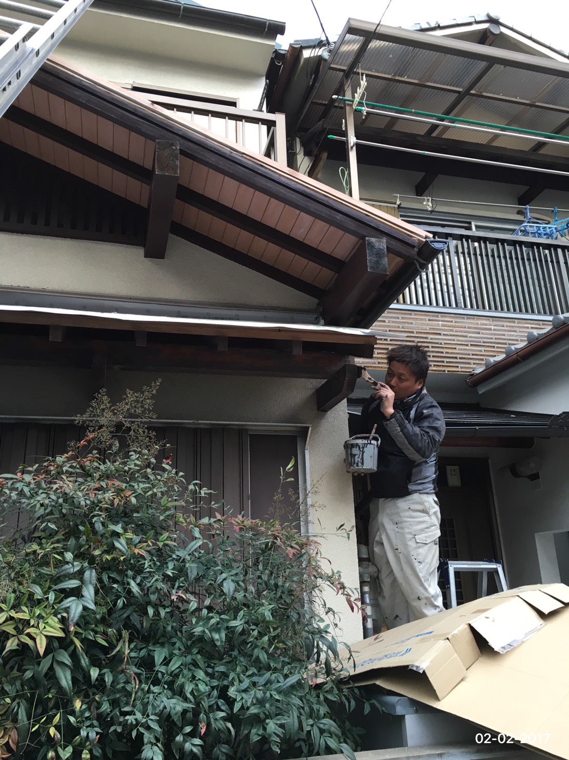 屋根工事(屋根葺き替え工事　いぶし瓦→横暖ルーフ)・塗装工事