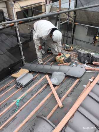 屋根工事・屋根の葺き替え(和型→和型一体棟工法)