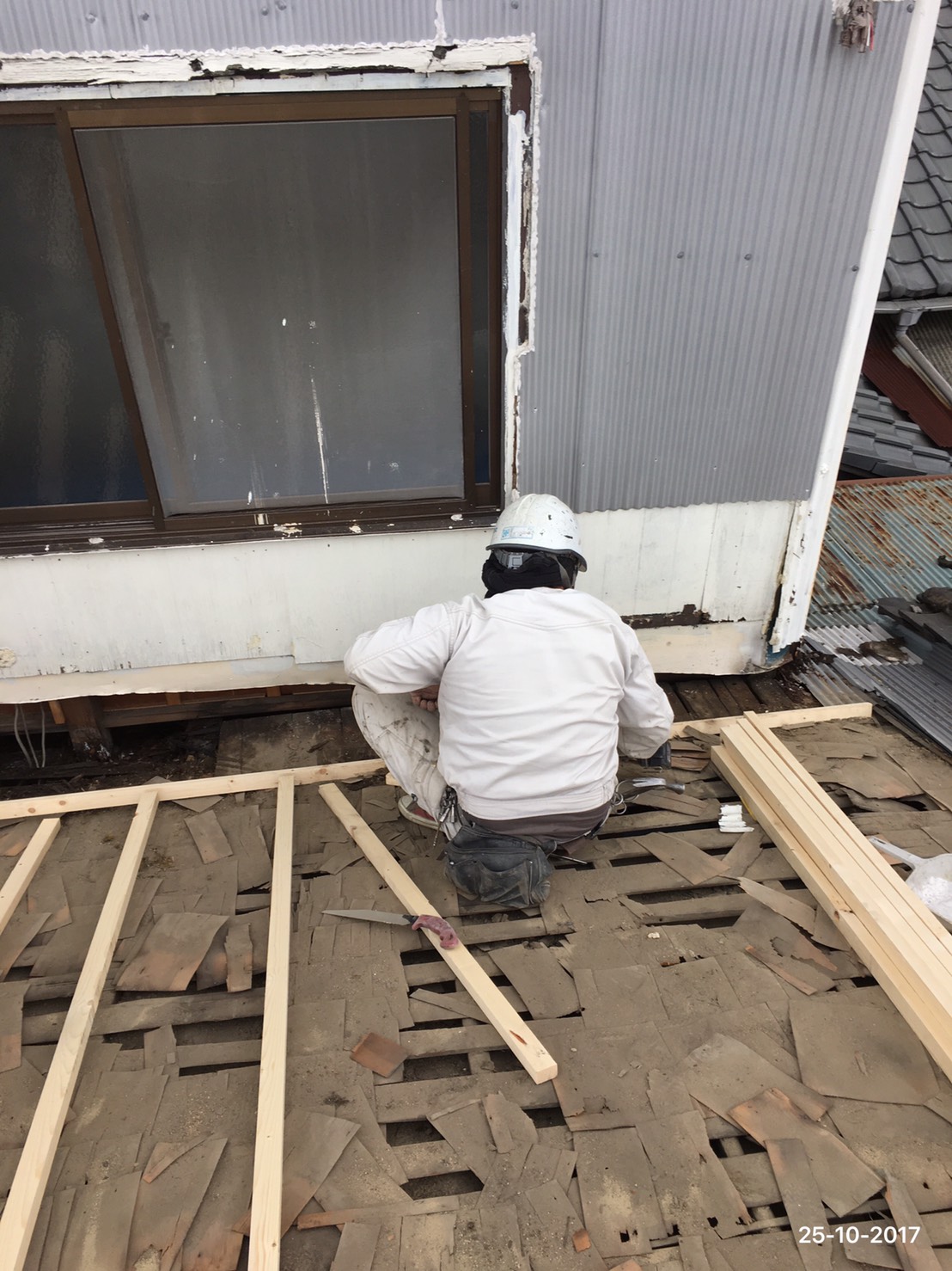 屋根工事(和型→カラーベストへ屋根葺き替え)