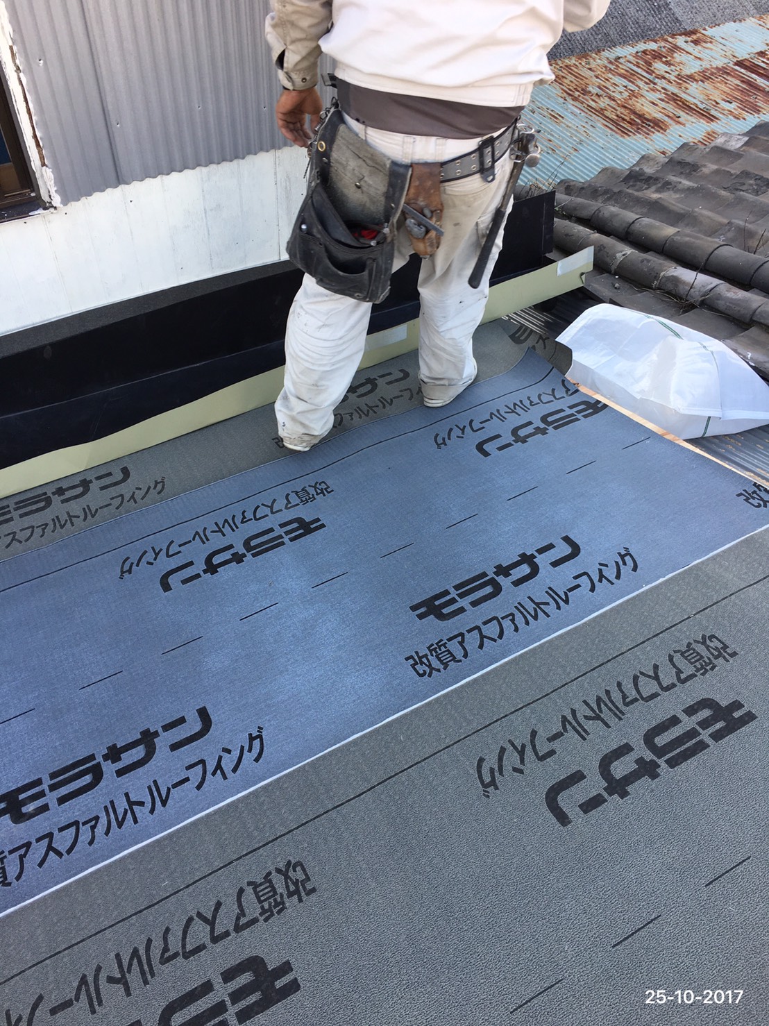 屋根工事(和型→カラーベストへ屋根葺き替え)